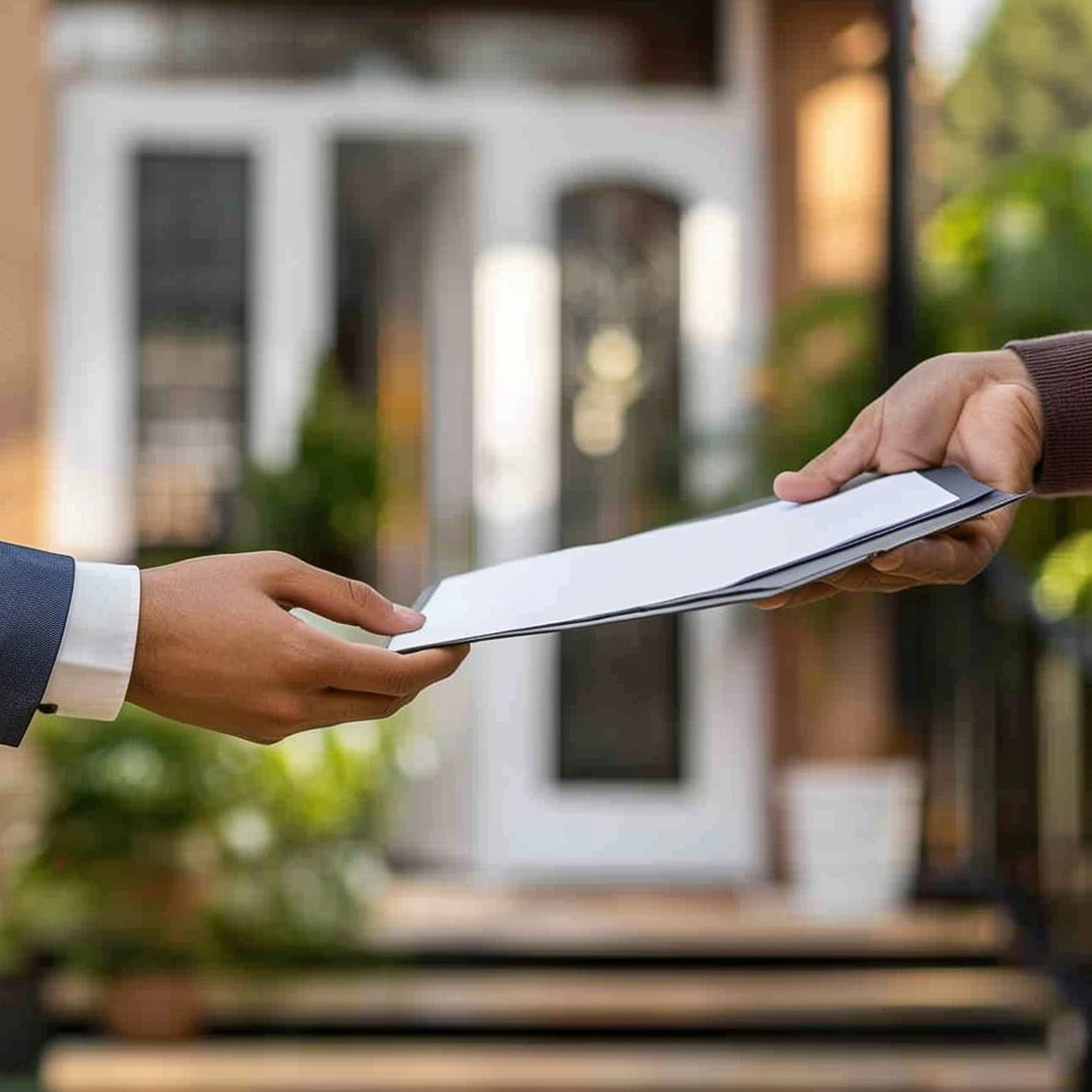 realtor-presenting-title-deed-new-homeowner-symbolizing-official-transfer-ownership